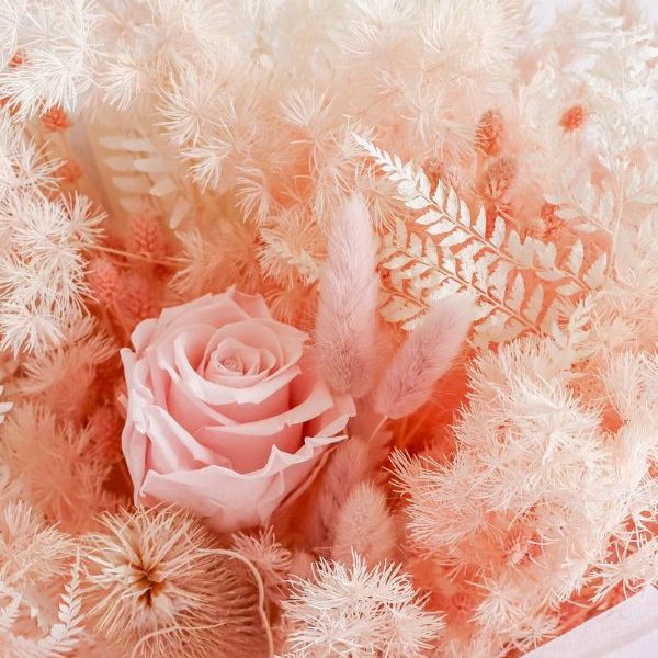 pink calcite bouquet
