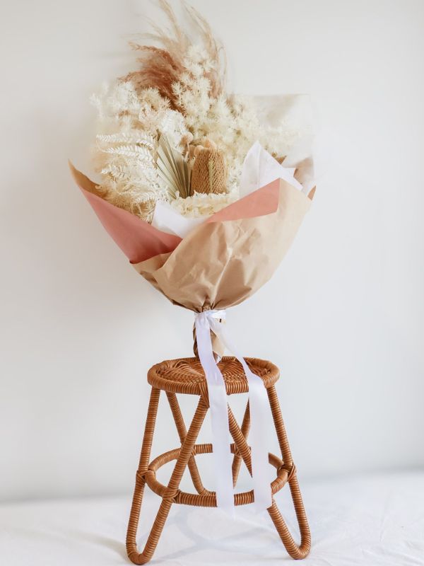 Clear Quartz Dried Bouquet
